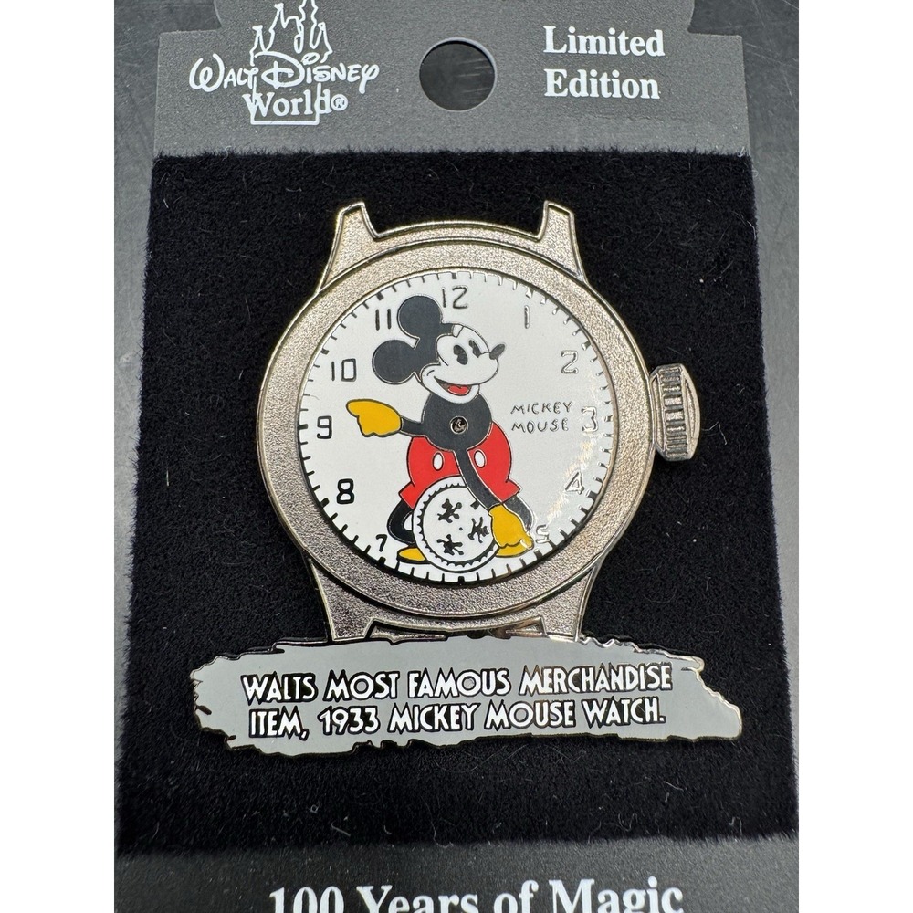 WDW 100 Years of Magic Countdown 7 - 1933 Mickey Mouse Watch -LE 5000 Disney Pin